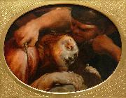 Giuseppe Maria Crespi Le Christ tombe sous la croix oil painting on canvas
